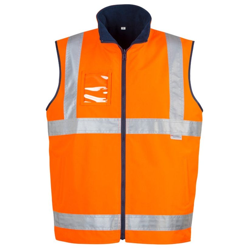 Syzmik Mens Hi Vis Lightweight Fleece Lined Vest (ZV358) - Ace Workwear (4410810466438)