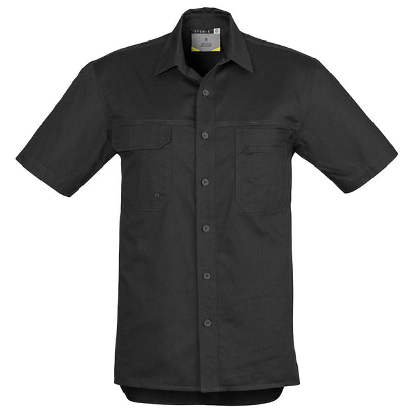 Syzmik Mens Light Weight Tradie Shirt - Short Sleeve (ZW120) - Ace Workwear (1085152264236)