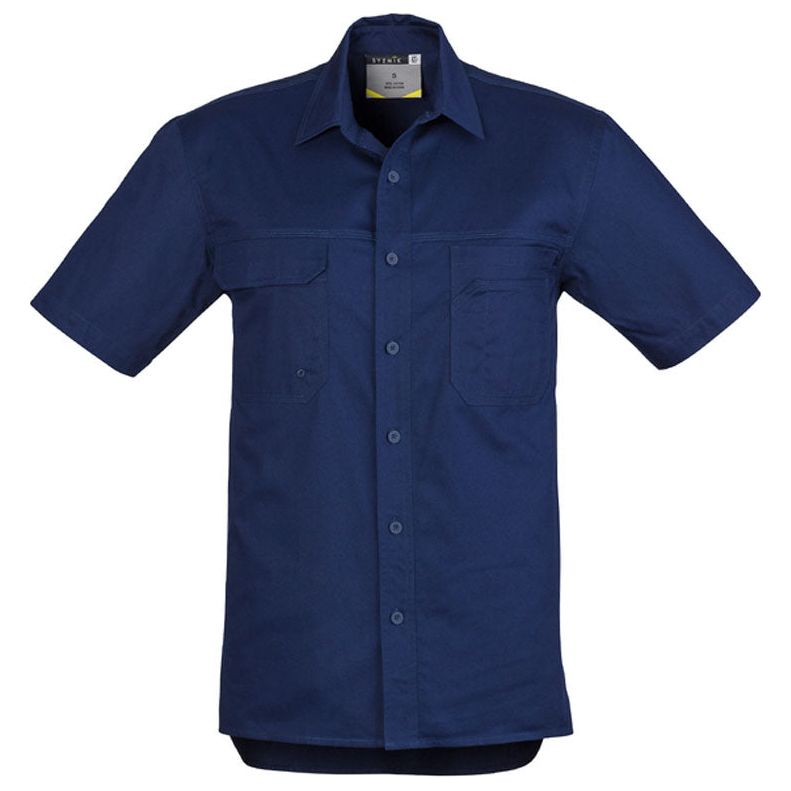 Syzmik Mens Light Weight Tradie Shirt - Short Sleeve (ZW120) - Ace Workwear (1085152264236)