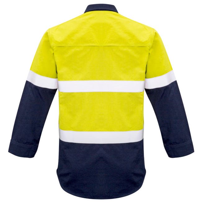 Syzmik Mens Hi Vis FR Closed Front Hooped Taped Spliced Shirt - Ace Workwear (4040570765356)