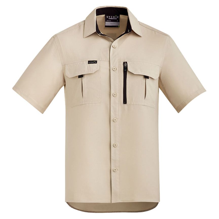 Syzmik Mens Outdoor Short Sleeve Shirt (ZW465) - Ace Workwear (1271076618284)