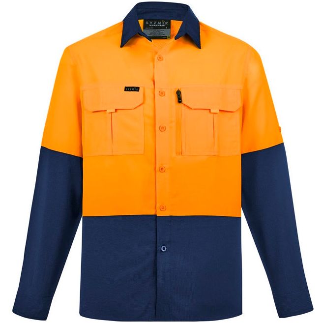 Syzmik Mens Hi Vis Outdoor L/S Shirt (ZW468) - Ace Workwear