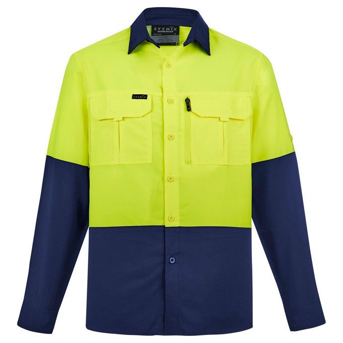 Syzmik Mens Hi Vis Outdoor L/S Shirt (ZW468) - Ace Workwear