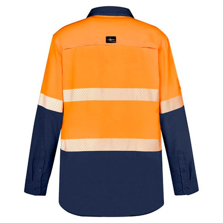 Syzmik Mens Hi Vis Outdoor Segmented Tape L/S Shirt (ZW470) - Ace Workwear