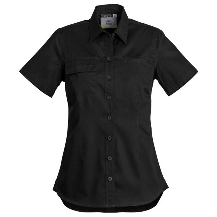 Syzmik Womens Lightweight Tradie S/S Shirt (ZWL120) - Ace Workwear