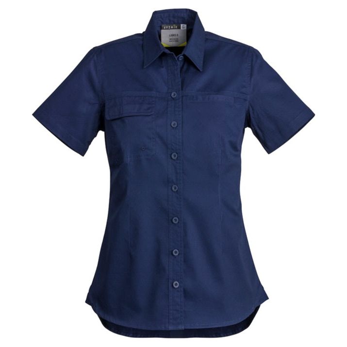 Syzmik Womens Lightweight Tradie S/S Shirt (ZWL120) - Ace Workwear