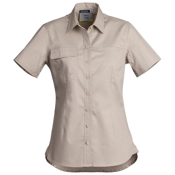 Syzmik Womens Lightweight Tradie S/S Shirt (ZWL120) - Ace Workwear