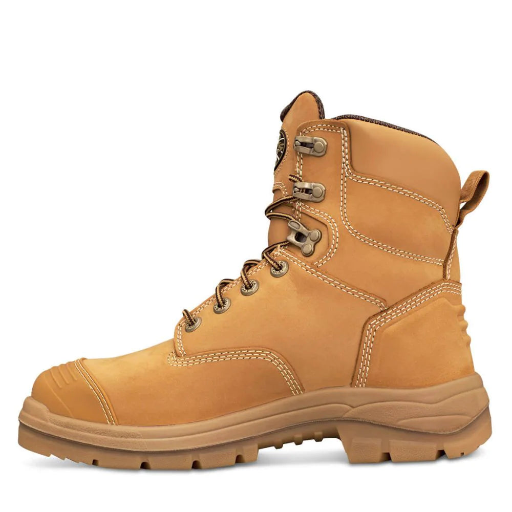 Oliver 150mm Wheat Lace Up Steel Cap Safety Boot With Scuff Cap (55-332) (Pre Order) - Ace Workwear