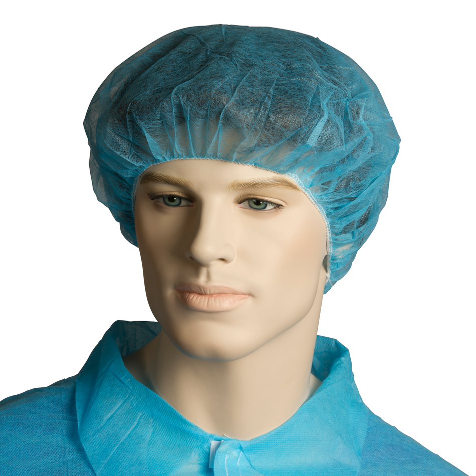 Bastion Polypropylene Bouffant Cap - Carton (1000pcs) Disposable Hair Nets Bastion - Ace Workwear