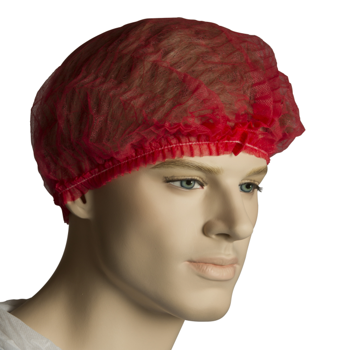 Bastion Polypropylene Crimped Beret  21" - Carton (1000pcs) Disposable Hair Nets Bastion - Ace Workwear