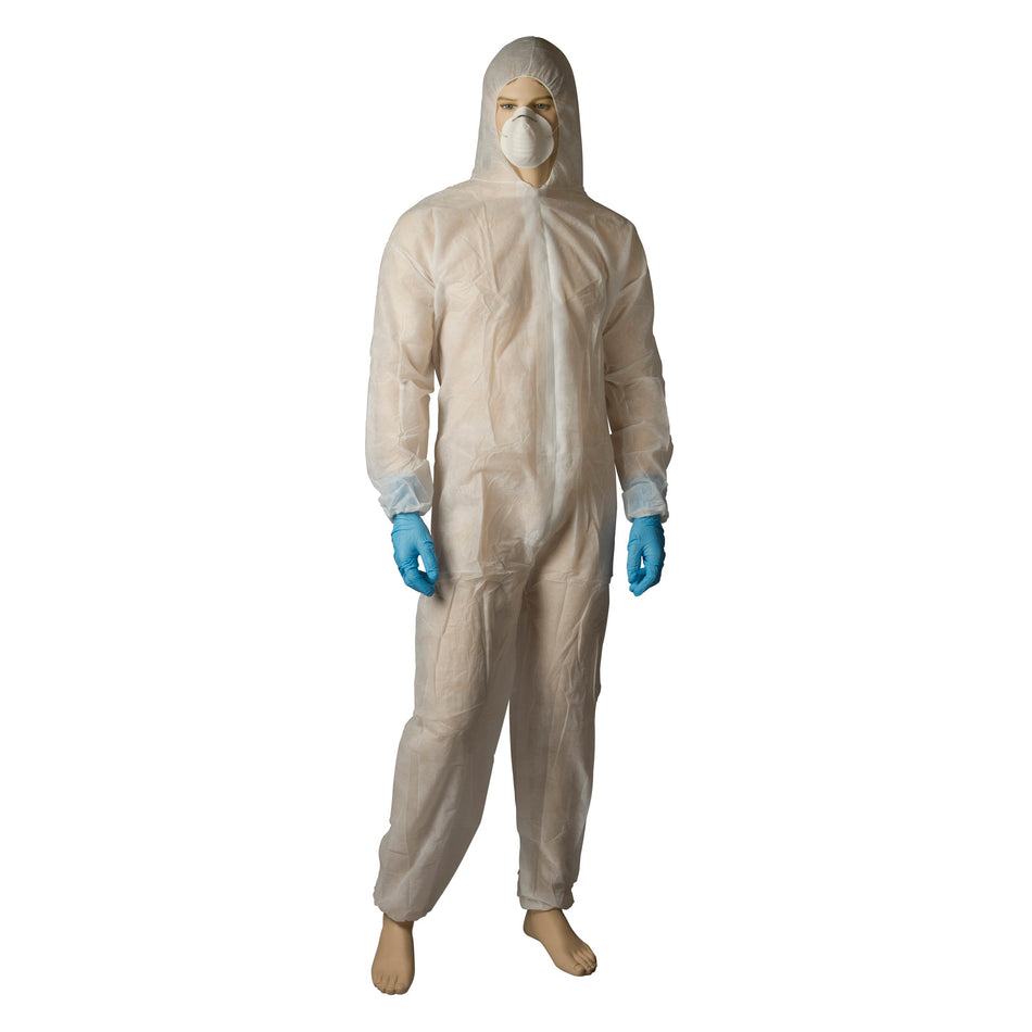 Bastion Polypropylene Coverall - Carton (50pcs) Disposable Coveralls Bastion - Ace Workwear