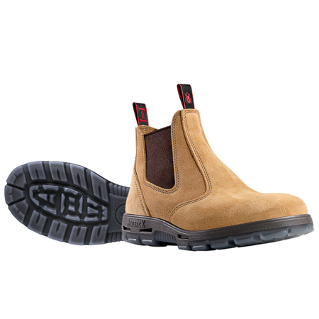 Redback Elastic Sided Bobcat Banana Suede Steel Toe Cap Safety Boot (USBBA) Elastic Sided Safety Boots Redback - Ace Workwear