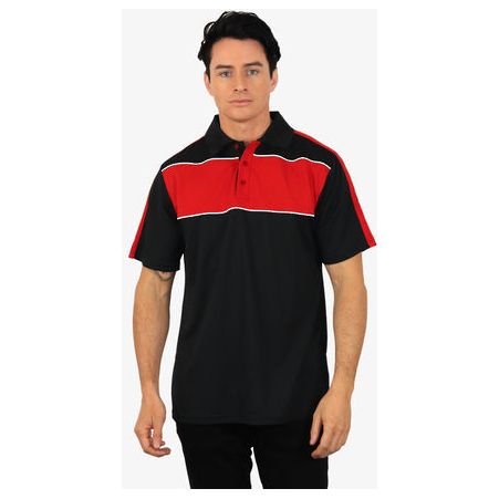 Beseen Mens Contrasting Shoulder and Sleeve Polo (BSP2012) Polos with Designs, signprice Beseen - Ace Workwear