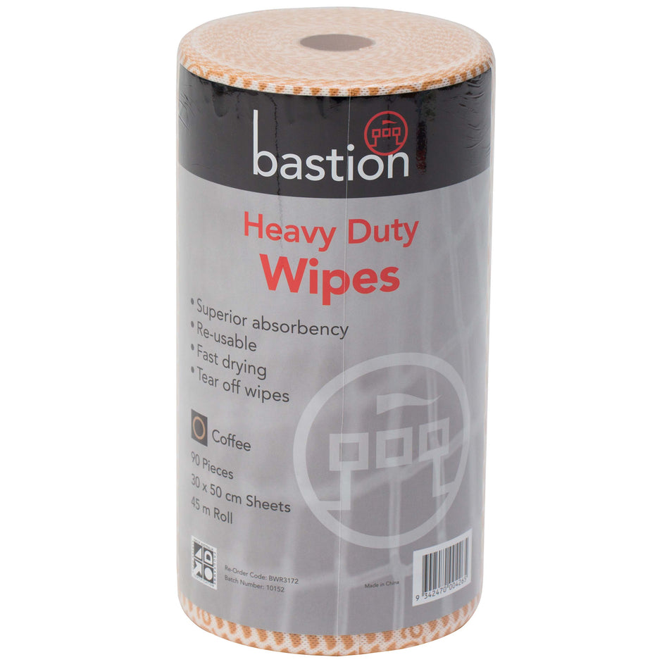 Heavy Duty Wipes 45m Roll - Carton (4 Rolls) Heavy Duty Wipes Bastion - Ace Workwear