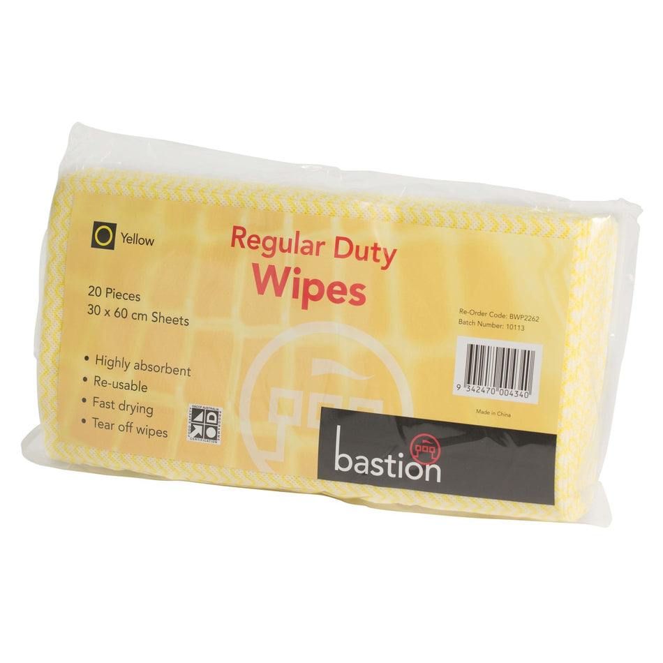 Regular Duty Wipes Pack - Carton (10 Packs) Regular Duty Wipes Bastion - Ace Workwear