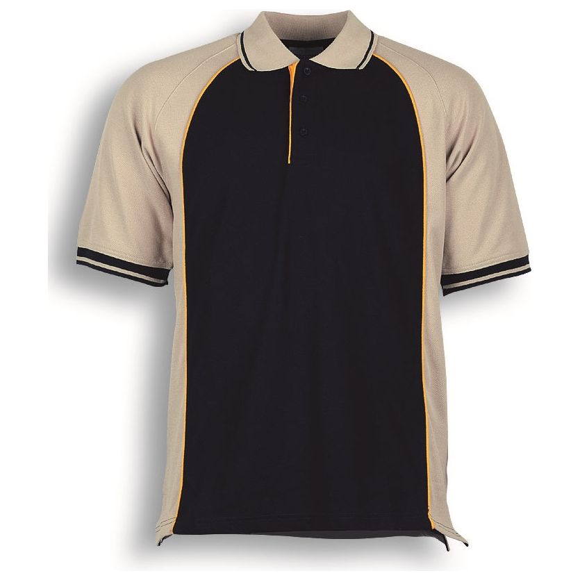 Bocini Mens Panel Polo (CP0434) Polos with Designs, signprice Bocini - Ace Workwear