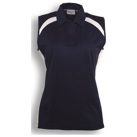 Bocini Team Essentials-Ladies Sleeveless Contrast Polo (CP0931) Polos with Designs, signprice Bocini - Ace Workwear