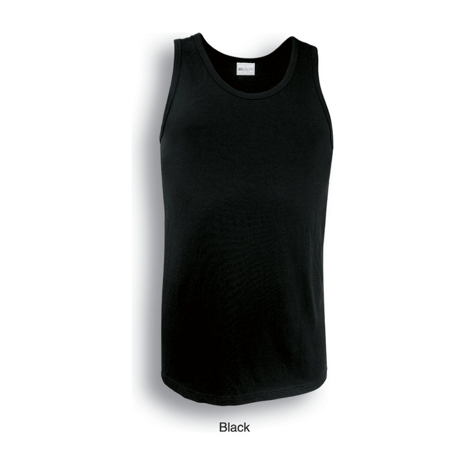 Bocini Mens Cotton Singlet (CT0371) Plain Singlets, signprice Bocini - Ace Workwear