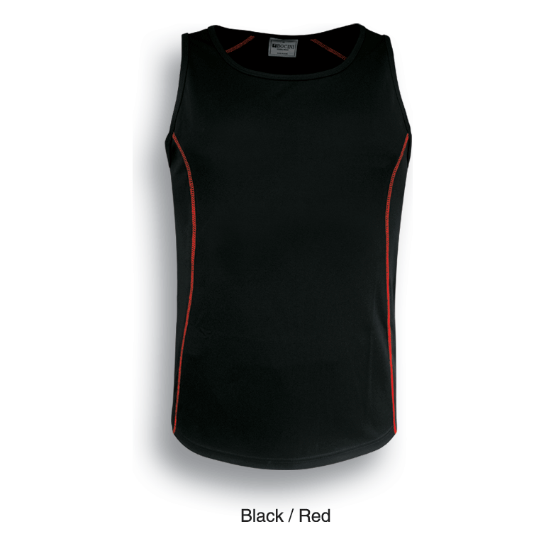 Bocini Stitch Feature Essentials-Ladies Stitch Singlet (CT0927) signprice, Singlets With Designs Bocini - Ace Workwear