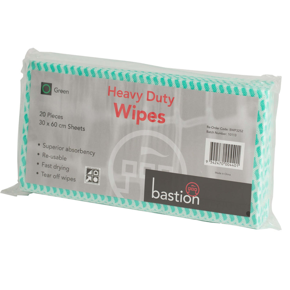 Heavy Duty Wipes Pack - Carton (10 Packs) Heavy Duty Wipes Bastion - Ace Workwear