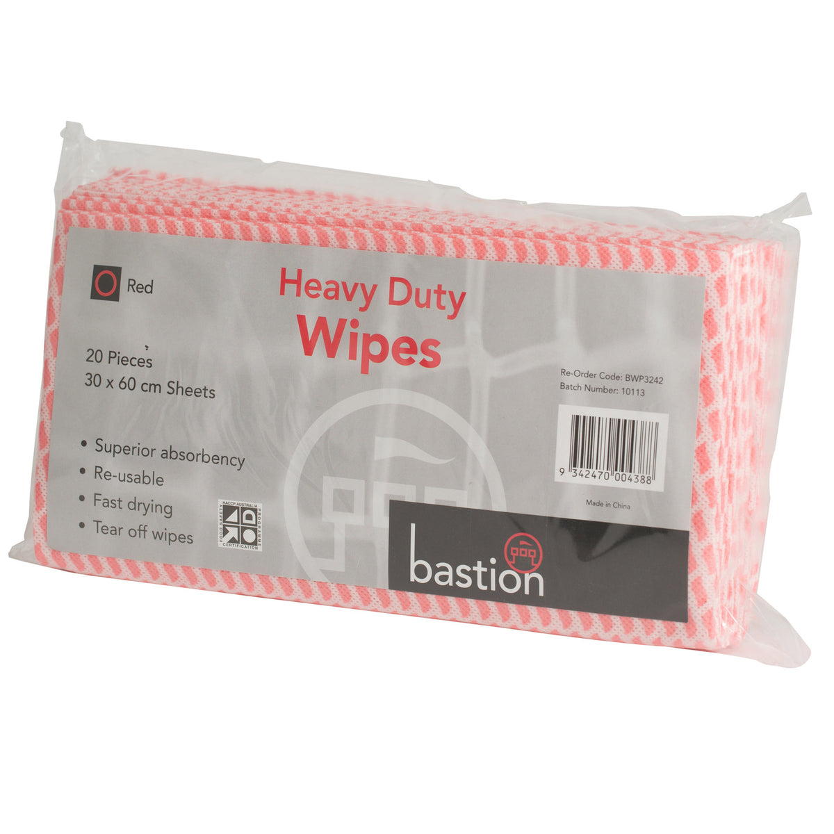 Heavy Duty Wipes Pack - Carton (10 Packs) Heavy Duty Wipes Bastion - Ace Workwear