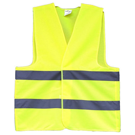 Hi Vis Plain Safety Vest With Hoop Reflective Tape Hi Vis Vest Safety Wear - Ace Workwear