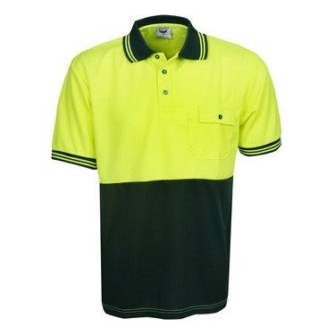 Hi Vis Micro Mesh Polo Short Sleeve (P82) Hi Vis Plain Polo Blue Whale - Ace Workwear