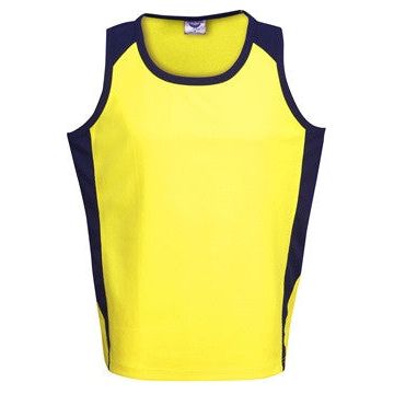 Hi Vis Cool Dry Action Singlet (S82) Hi Vis Tees & Singlet Blue Whale - Ace Workwear