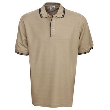 Pique Mens Polo with Striped Collar and Cuff (P51) Plain Polos, signprice Blue Whale - Ace Workwear