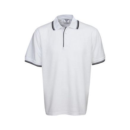 Pique Mens Polo with Striped Collar and Cuff (P51) Plain Polos, signprice Blue Whale - Ace Workwear