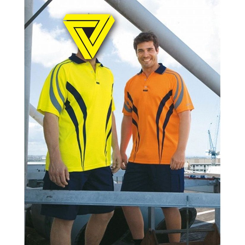 Visitec Hi Vis Charger AIRWEAR Polo Shirt Short Sleeve (CVPAS) - Ace Workwear (10477872269)