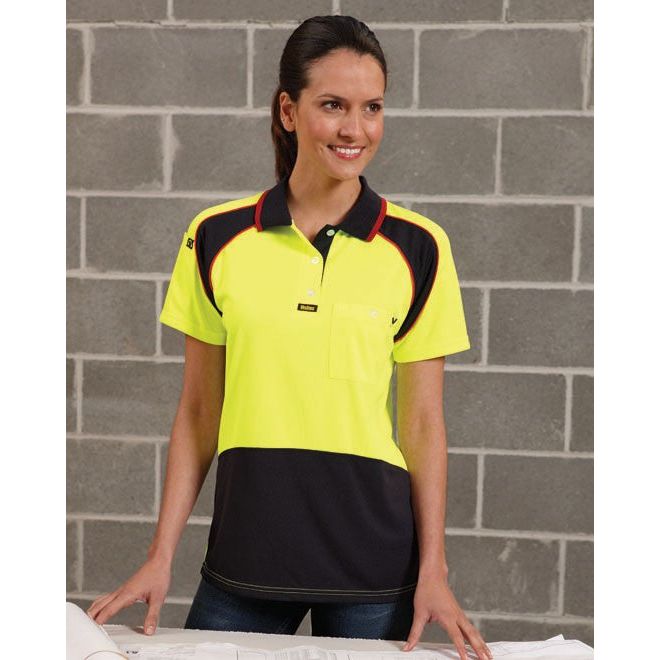 Visitec Hi Vi Ladies Energy Microfibre Polo Short Sleeve (V1003) - Ace Workwear (10478292429)