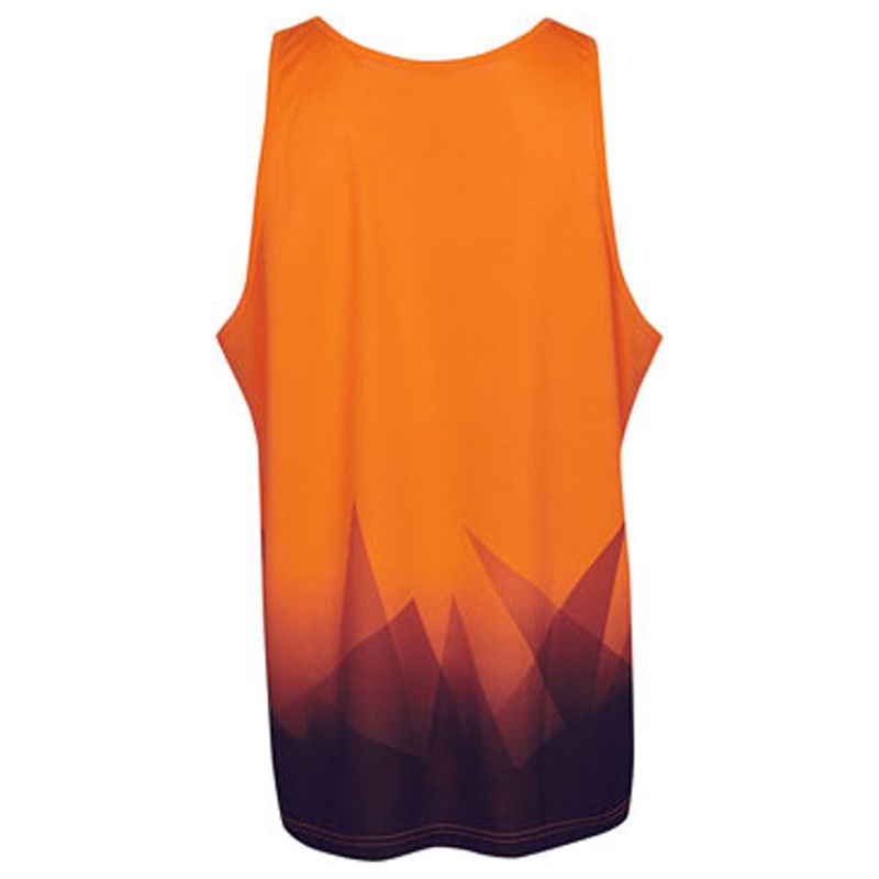 Hi Vis Singlet Triangular Design Sublimation Printed (S85) Hi Vis Tees & Singlet Blue Whale - Ace Workwear