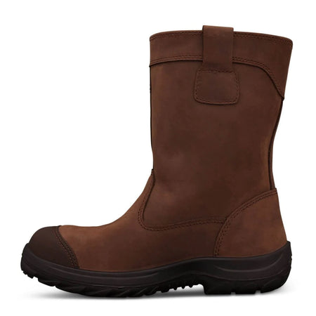 Oliver 250mm Brown Slip On Steel Cap Riggers Boot (34-692) (Pre Order) - Ace Workwear